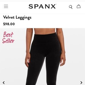 Spank velvet leggings